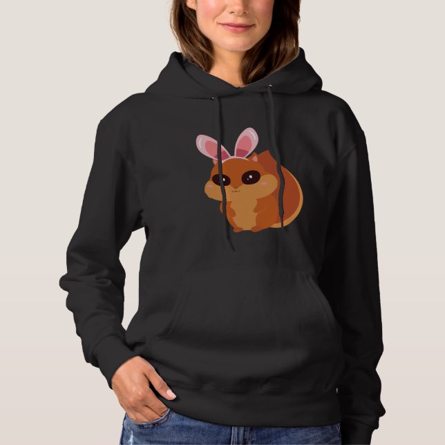 Easter Egg Hunt Bunny Ear Squirrel Easter Day 2023 Hoodie (Vorderseite)