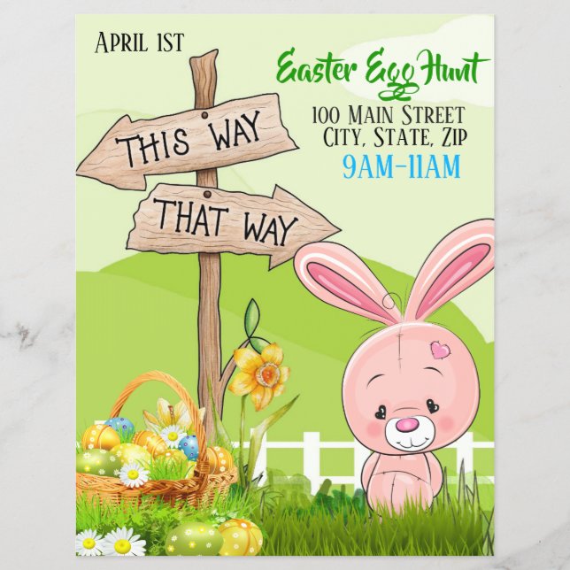 Easter Egg Hunt Event Flyer (Vorne)