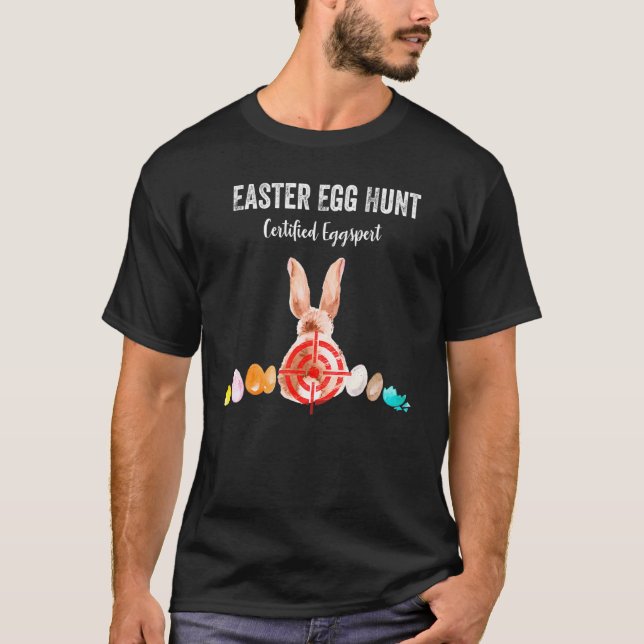 Easter Egg Hunt zertifiziertes Eggspert Matching T T-Shirt (Vorderseite)