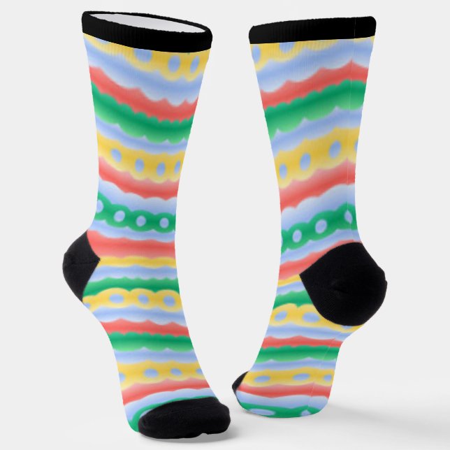 Easter Egg Socks Festive Easter Socks Customize Socken (Gewinkelt)