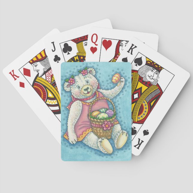 EASTER EGG TEDDY BEAR PLAYCARDS Poker Spielkarten (Rückseite)