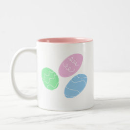 Easter Eggs Art Zweifarbige Tasse