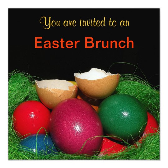 Easter eggs Easter Party Invitation Card Karte