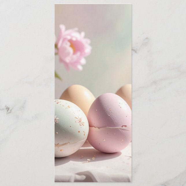 easter eggs menükarte (Vorderseite)