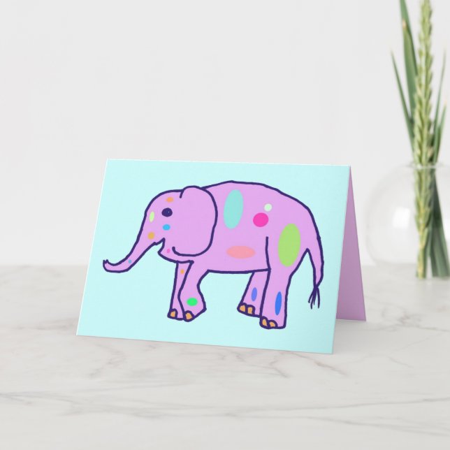 Easter Elephant card Feiertagskarte (Vorderseite)