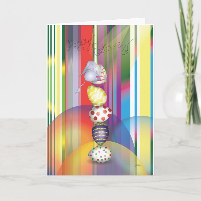 Easter Elephant Feiertagskarte (Vorderseite)