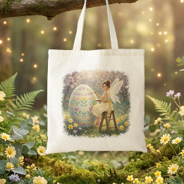 Easter Fairy Painting Egg Spring Tragetasche