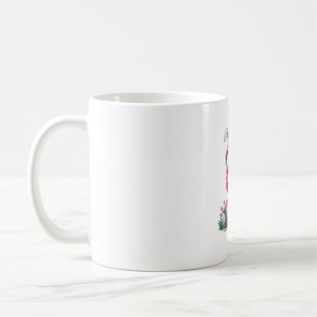 Easter Flamingo T-Shirt Kaffeetasse (Links)