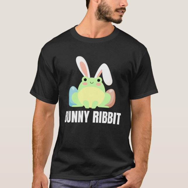 Easter Frog  Bunny Ribbit For Amphibian T-Shirt (Vorderseite)