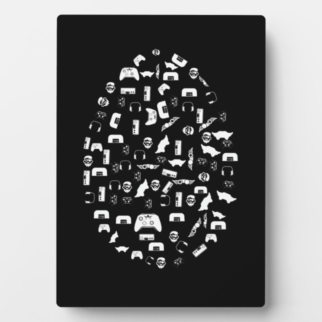 Easter Gamer Gaming Boy Liebe Ostereier Fotoplatte (Vorderseite)