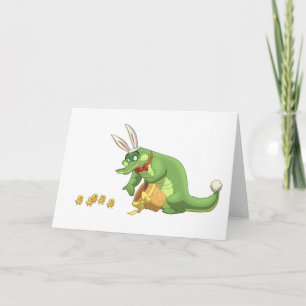 Easter Gator Card (Blank Inside) Feiertagskarte