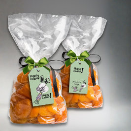 Easter Gift Tag Retro Flower Power Bunny Geschenkanhänger