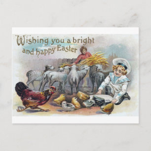 Easter Greetings Vintage Feiertagspostkarte