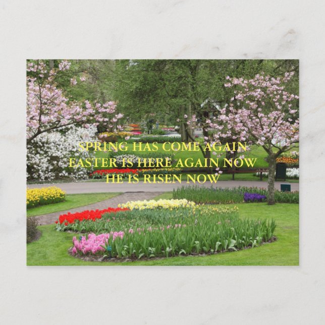 EASTER HAIKU POSTCARD FEIERTAGSPOSTKARTE (Vorderseite)