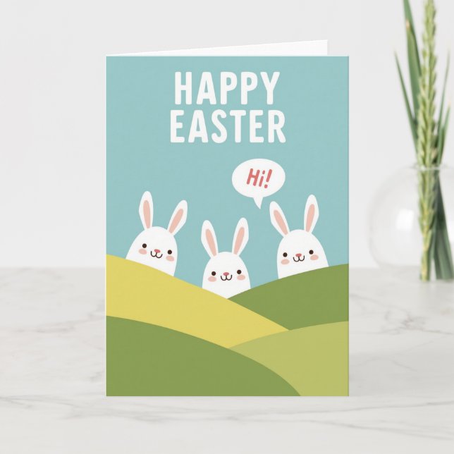 Easter Hills Greeting Card Karte (Vorderseite)