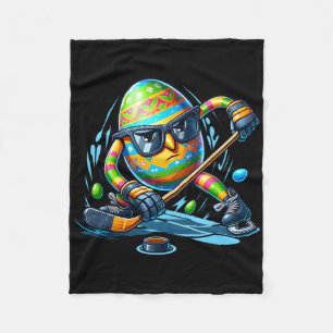 Easter Hockey Spieler Eier Ei Bunny Rabbits Männer Fleecedecke