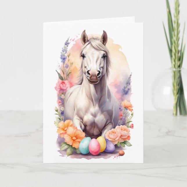 Easter horse feiertagskarte (Vorderseite)