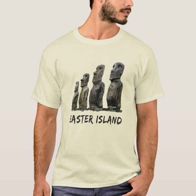 Easter Island Rapa Nui Moai Statues T-Shirt (Vorderseite)
