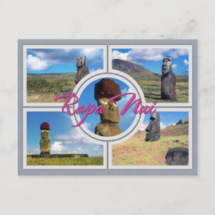Easter island (Rapa Nui) Postkarte