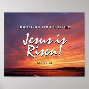 EASTER Jesus ist risen stilvolle Landschaftliche S Poster