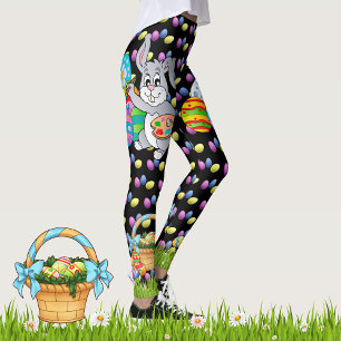 EASTER Leggings Bunny Egg Yoga Pants Frauen Mädch