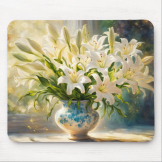 Easter Lilies & Vase Mousepad