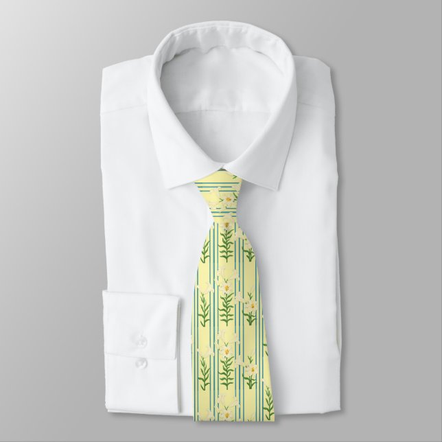 Easter Lily Neck Tie Krawatte (Gebunden)