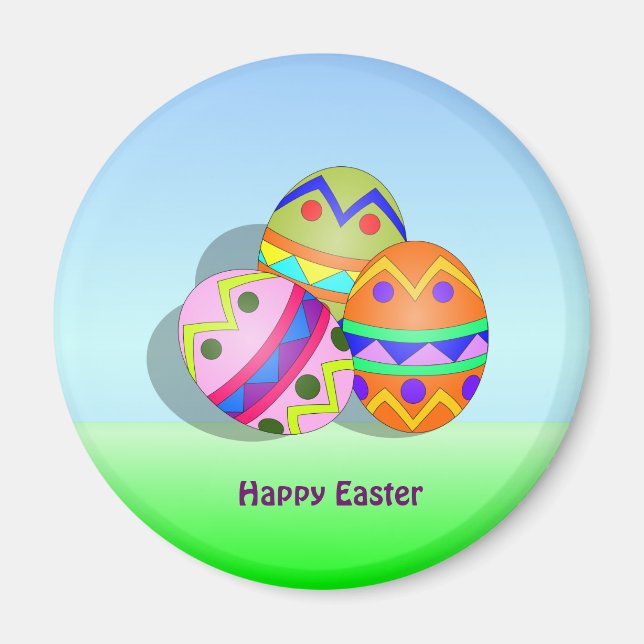 EASTER: Magnet für dekorierte Ostereier-Kühlschran (Vorne)