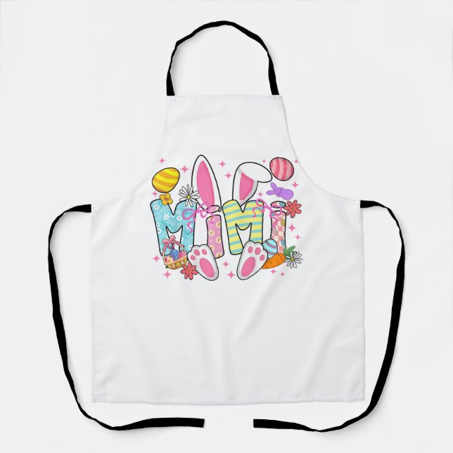 Easter Mimi Bunny Ears Coquette Bow Easter Rabbit  Schürze (Vorderseite)