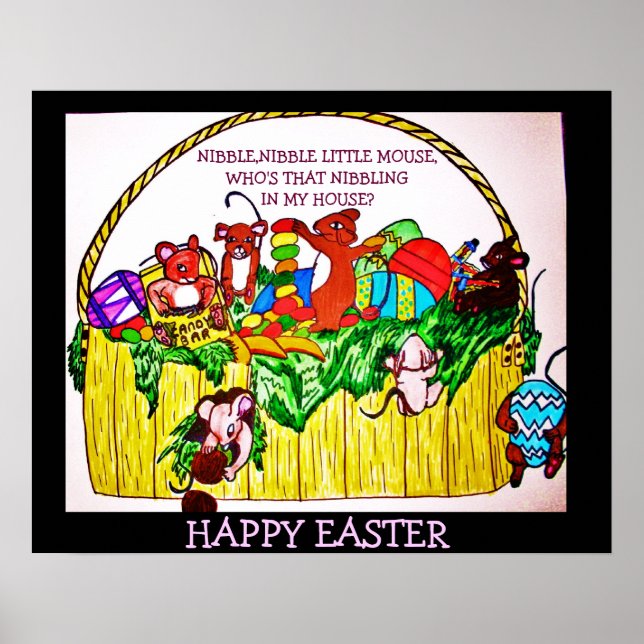 EASTER, NIBBAR, NIBBAR, KLEINE MAUSPOST POSTER (Vorne)