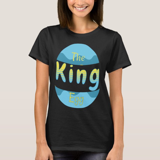 Easter Parade and Egg Hunt King Egg Matching Famil T-Shirt (Vorderseite)