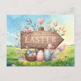 Easter Party Invitation card Postkarte