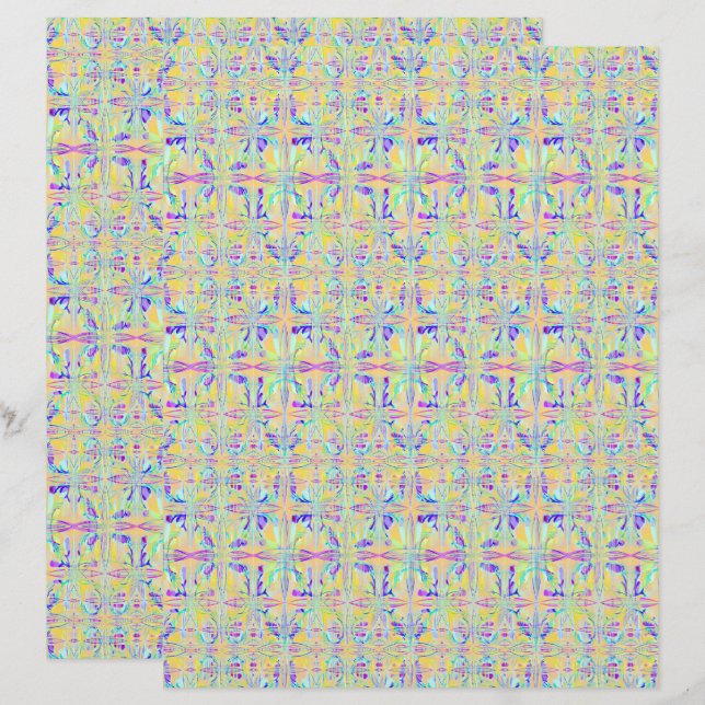 Easter Pastel Abstract 2-Sided Scrapbook Paper (Vorne/Hinten)