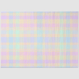 Easter Pastel Plaid Tissue Paper Seidenpapier