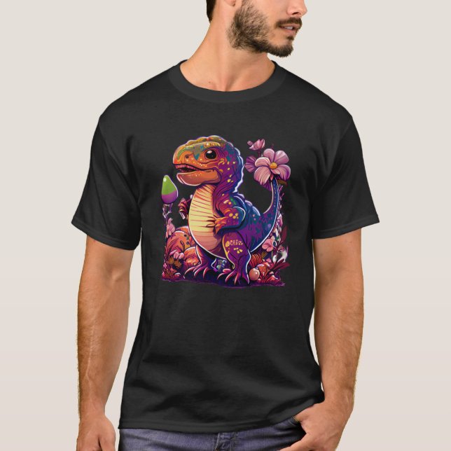 Easter ready Dinosaur with festive Rex for Boys an T-Shirt (Vorderseite)