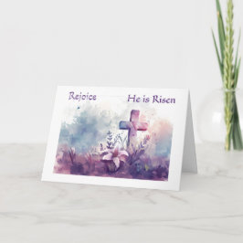 Easter Rejoice He Is Risen Karte