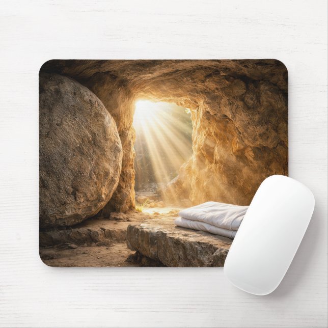 Easter Resurrection Morning Empty Tomb Mousepad (Mit Mouse)