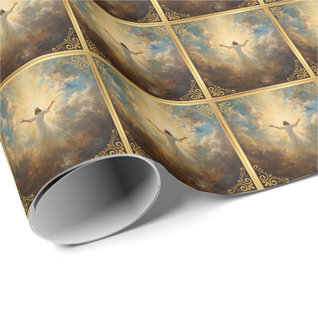 Easter Resurrection Religious Geschenkpapier (Rolleneckpunkt)