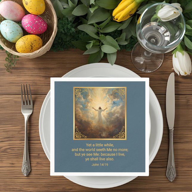 Easter Resurrection Religious  Serviette (Von Creator hochgeladen)