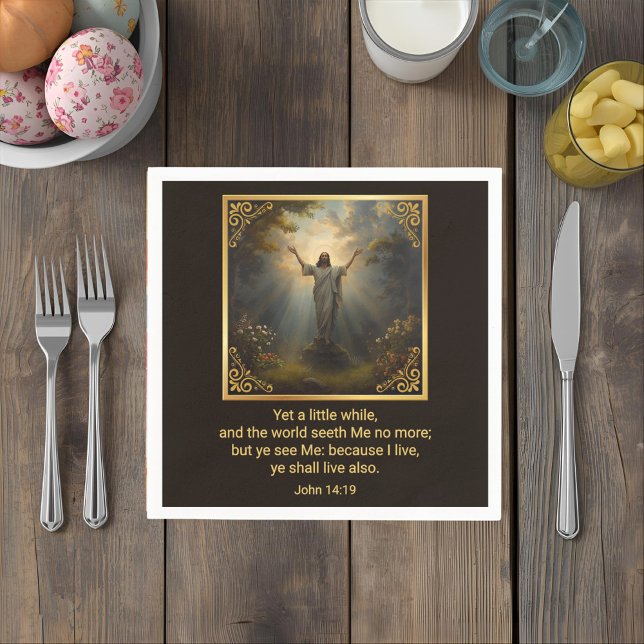 Easter Resurrection Religious Serviette (Von Creator hochgeladen)