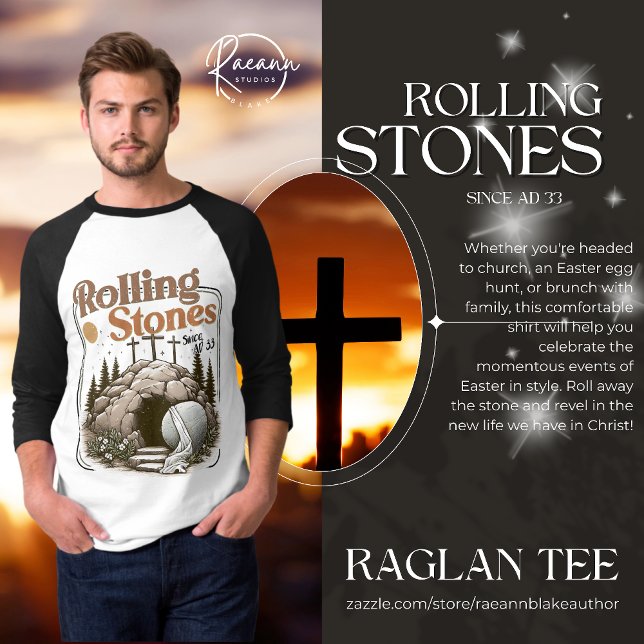 Easter "Rolling Stones since AD 33" T-Shirt (Von Creator hochgeladen)