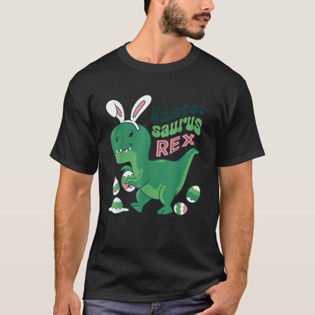 Easter Saurus Rex Eggs Bunny T Rex Dinosaur Boys G T-Shirt (Vorderseite)