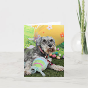 Easter - Schnauzer - Fergie Feiertagskarte