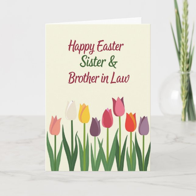 Easter Sister Brother In Law Card Karte (Vorderseite)