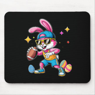 Easter Sport Happy Easter Bunny Playing Footll Kid Mousepad