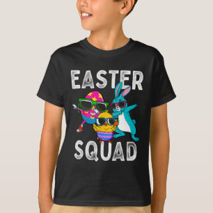 Easter Squad Dabbing Bunny Chick Egg Hunting Match T-Shirt