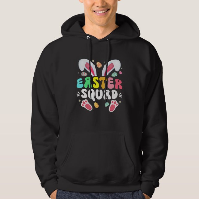 Easter Squad Family Matching Easter Day Bunny Egg  Hoodie (Vorderseite)