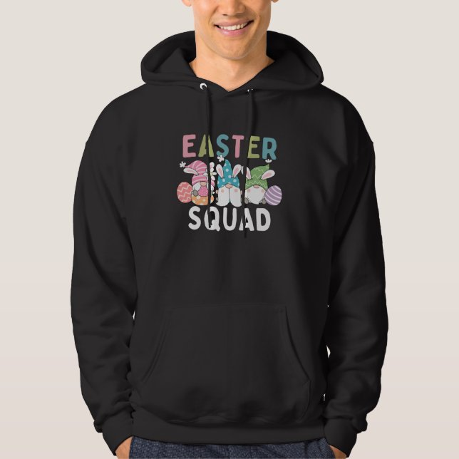 Easter Squad Family Matching Easter Day Gnome Egg  Hoodie (Vorderseite)