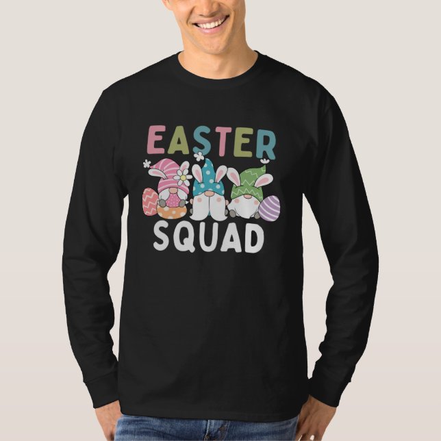 Easter Squad Family Matching Easter Day Gnome Egg  T-Shirt (Vorderseite)