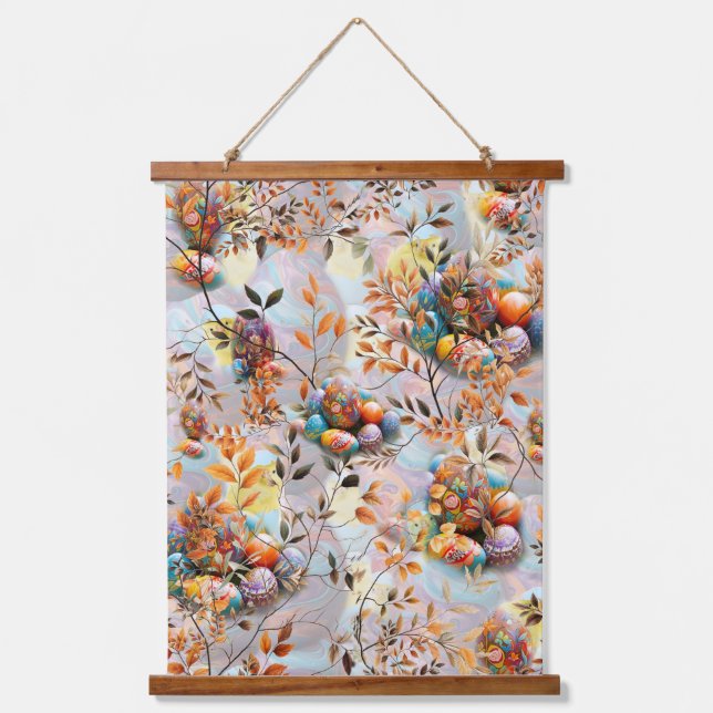 Easter Sunday Celebrations Wandteppich Mit Holzrahmen (Vorderseite)